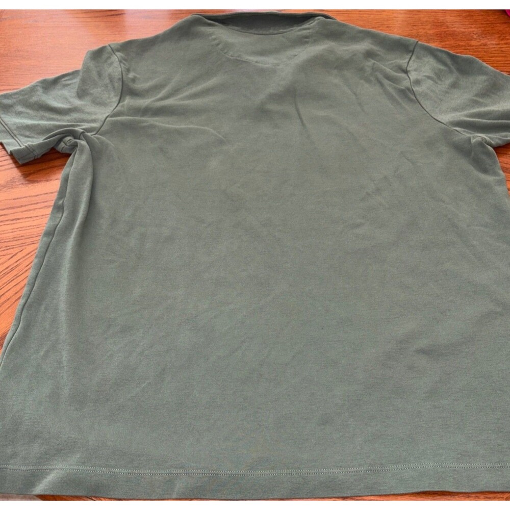 Tahari Polo Shirt Mens XXL Green Short Sleeve Chest Pocket 3 Button 100% Cotton - Picture 6 of 9